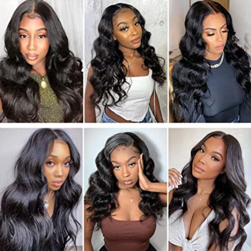 100% Brazilian Virgin Human Hair Transparent Swiss Lace Wig HD Body Wave - Picture 6 of 6